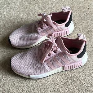 Adidas Boost pink running shoes